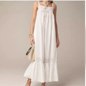 J. Crew White Athena Dress Size M